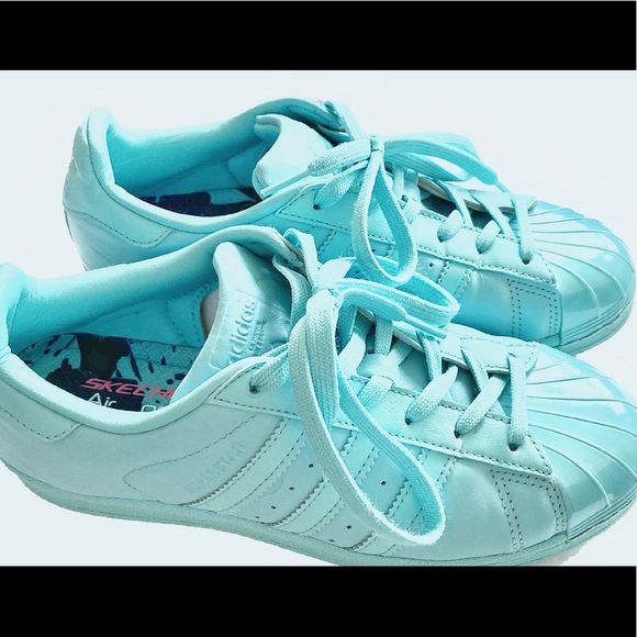 Adidas superstar baby blue sneakers - Picture 2 of 3